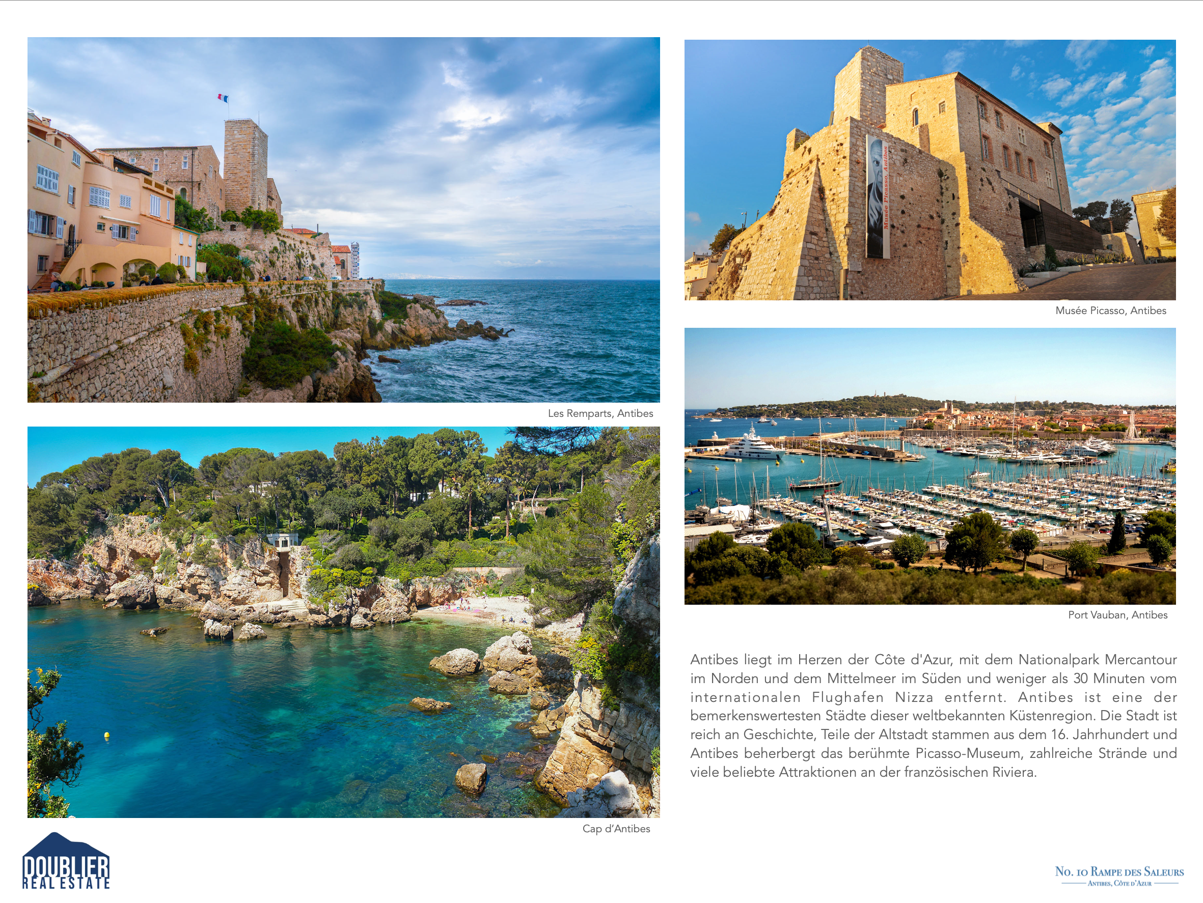 Antibes — Les Remparts, Cap d'Antibes, Musée Picasso, Port Vauban